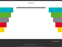 Tablet Screenshot of anony.es